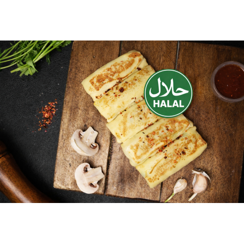 Chicken and mushroom crepes – Halal Menu