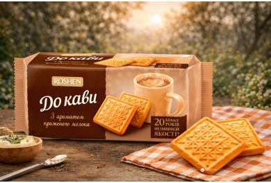 Biscuits for Coffee Baked Milk – Roshen, 185 g