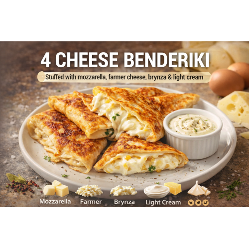 4 Cheese benderiki – Crepes