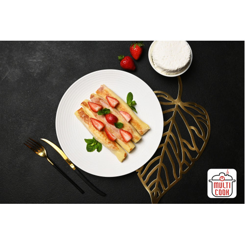 Cheese and strawberry crepes – Crepes